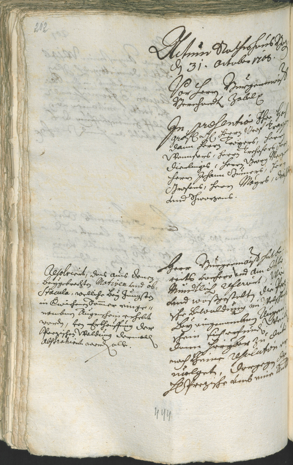 Civic Archives of Bozen-Bolzano - BOhisto Ratsprotokoll 1708/11 