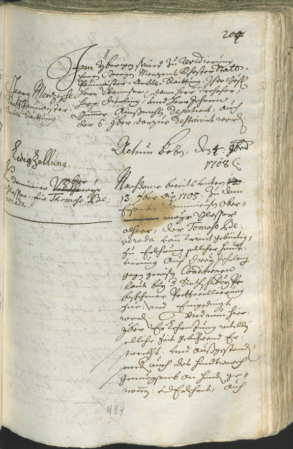 Civic Archives of Bozen-Bolzano - BOhisto Ratsprotokoll 1708/11 