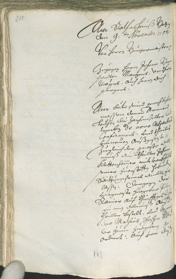 Archivio Storico della Città di Bolzano - BOhisto protocollo consiliare 1708/11 