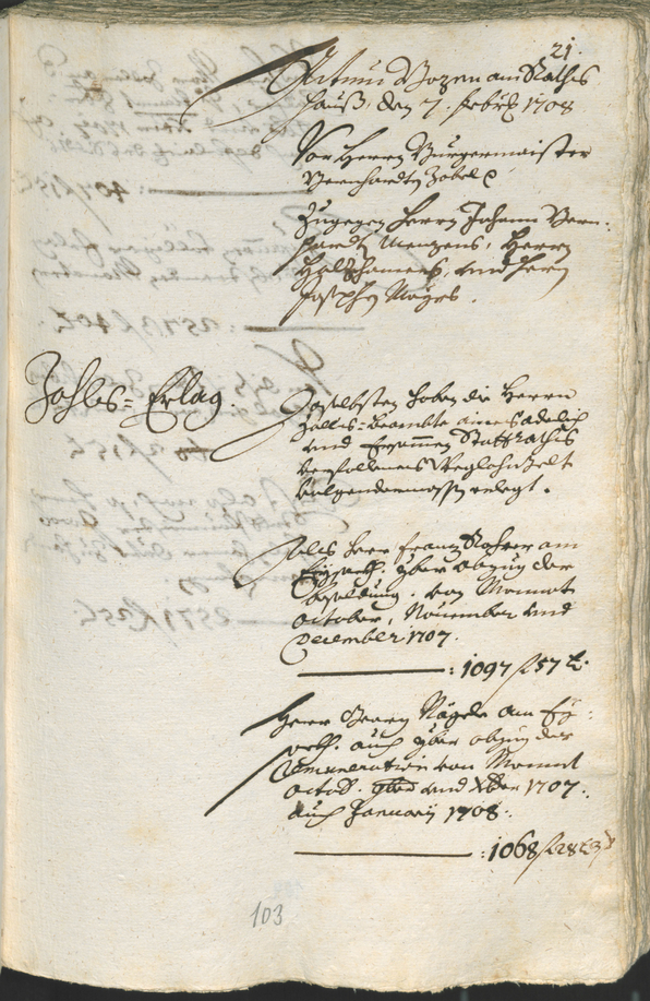 Stadtarchiv Bozen - BOhisto Ratsprotokoll 1708/11 