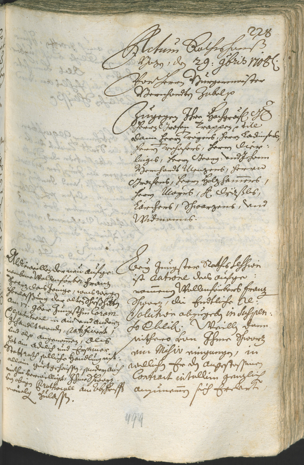 Civic Archives of Bozen-Bolzano - BOhisto Ratsprotokoll 1708/11 