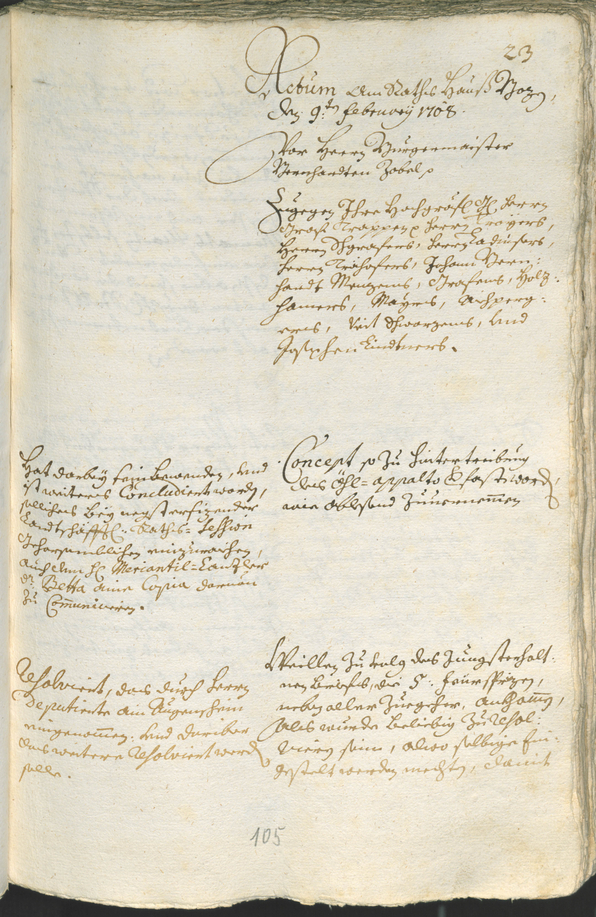 Civic Archives of Bozen-Bolzano - BOhisto Ratsprotokoll 1708/11 