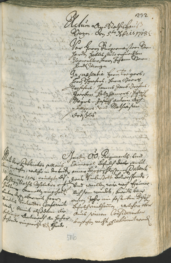 Civic Archives of Bozen-Bolzano - BOhisto Ratsprotokoll 1708/11 