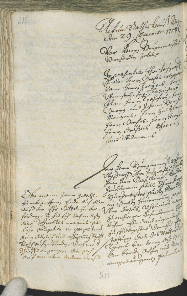 Civic Archives of Bozen-Bolzano - BOhisto Ratsprotokoll 1708/11 