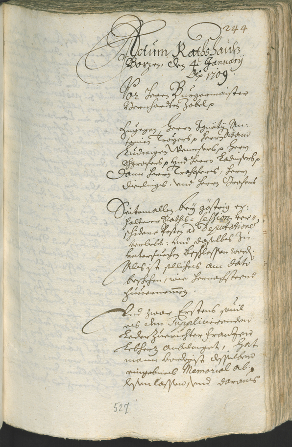 Civic Archives of Bozen-Bolzano - BOhisto Ratsprotokoll 1708/11 