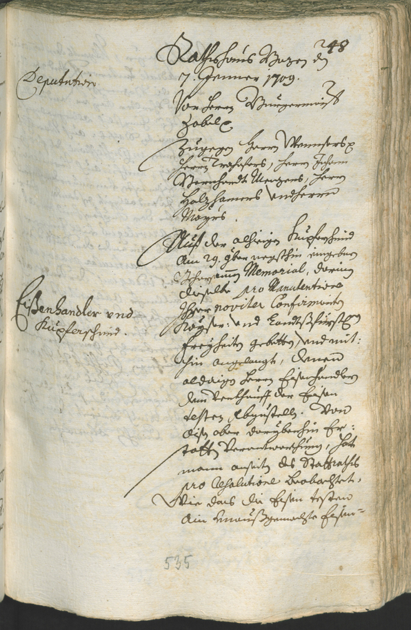 Civic Archives of Bozen-Bolzano - BOhisto Ratsprotokoll 1708/11 