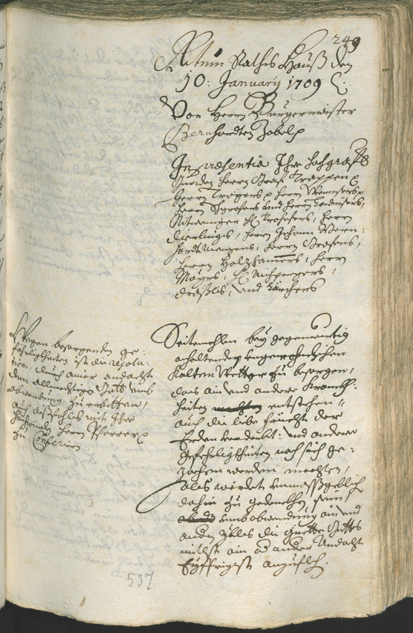 Civic Archives of Bozen-Bolzano - BOhisto Ratsprotokoll 1708/11 