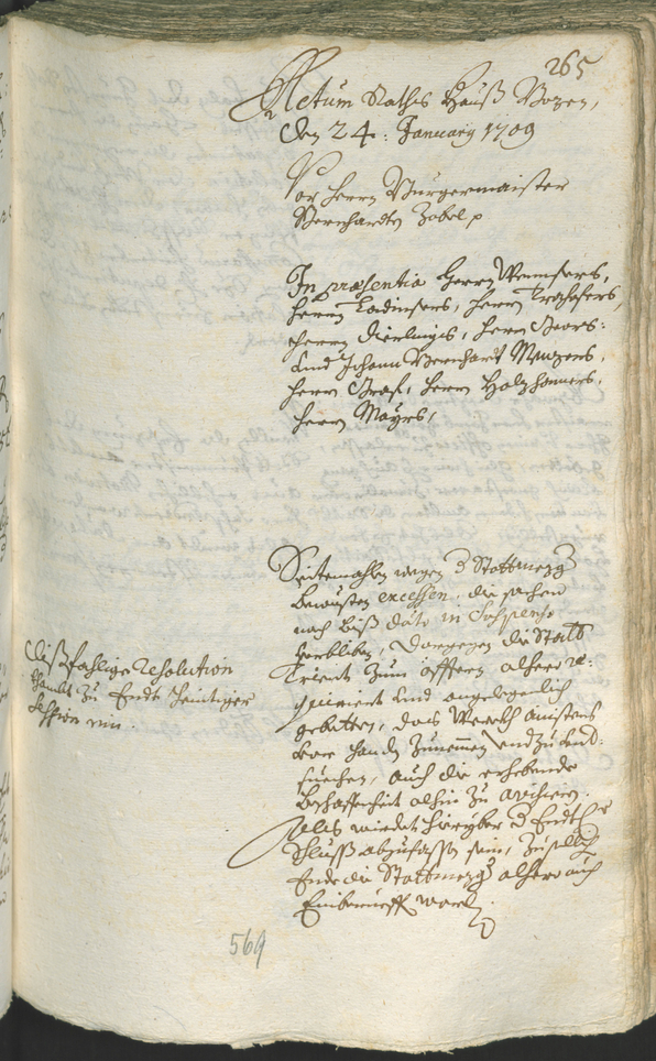 Archivio Storico della Città di Bolzano - BOhisto protocollo consiliare 1708/11 