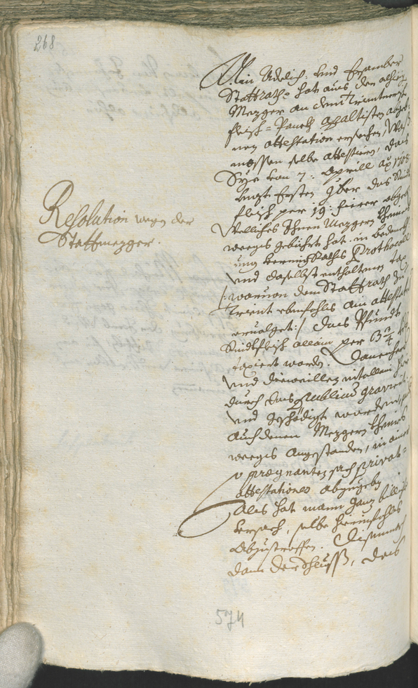 Civic Archives of Bozen-Bolzano - BOhisto Ratsprotokoll 1708/11 