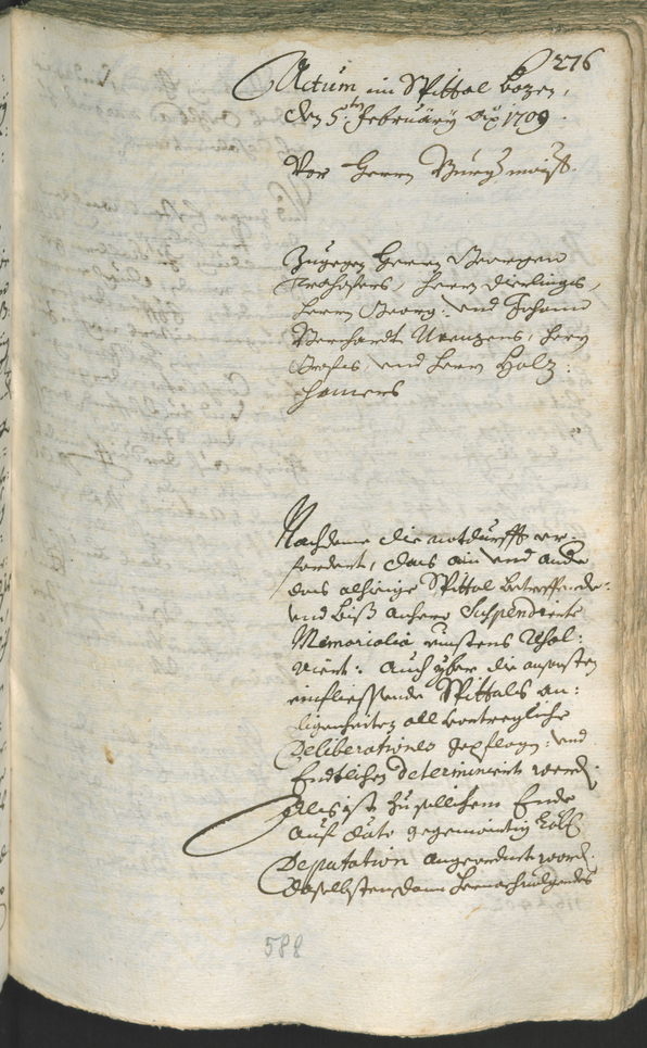 Stadtarchiv Bozen - BOhisto Ratsprotokoll 1708/11 