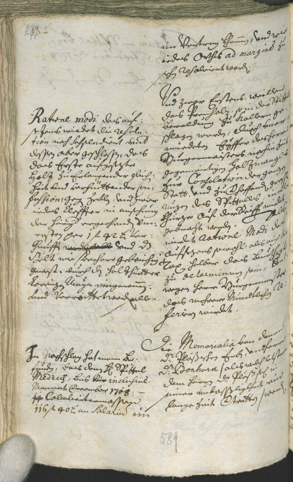 Stadtarchiv Bozen - BOhisto Ratsprotokoll 1708/11 