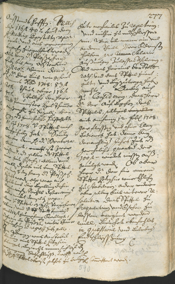 Stadtarchiv Bozen - BOhisto Ratsprotokoll 1708/11 