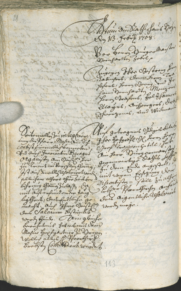 Civic Archives of Bozen-Bolzano - BOhisto Ratsprotokoll 1708/11 