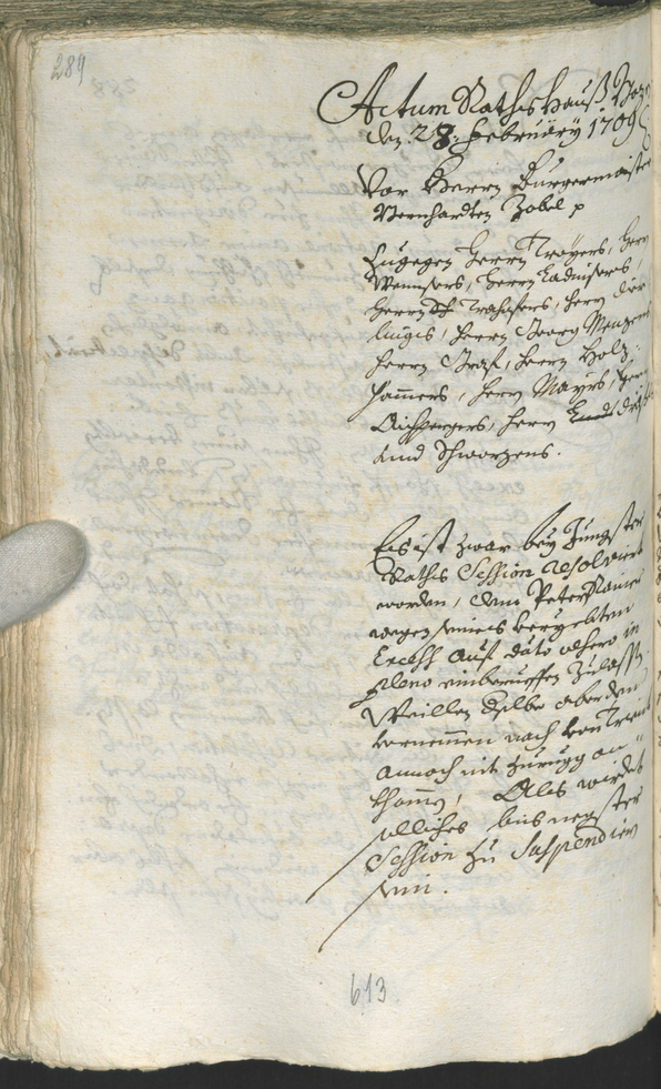 Civic Archives of Bozen-Bolzano - BOhisto Ratsprotokoll 1708/11 