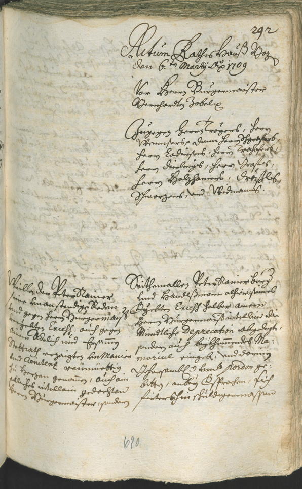 Civic Archives of Bozen-Bolzano - BOhisto Ratsprotokoll 1708/11 