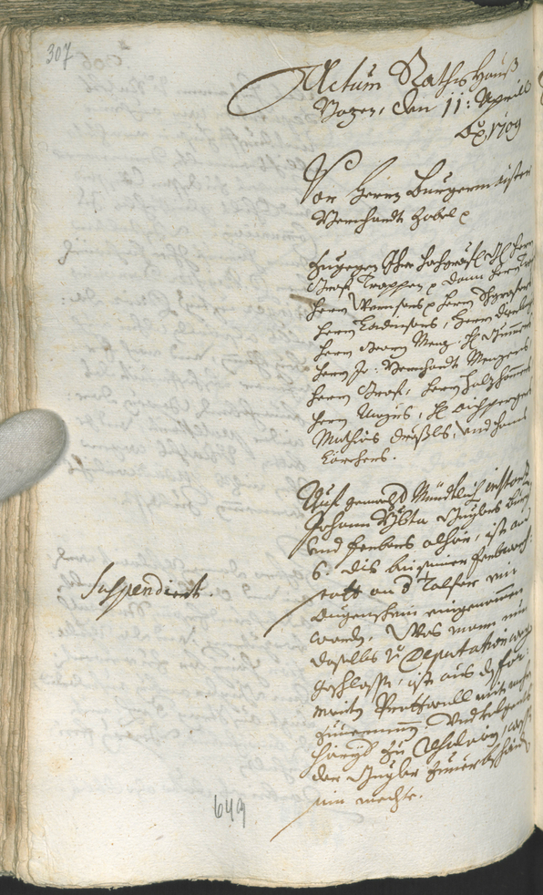 Archivio Storico della Città di Bolzano - BOhisto protocollo consiliare 1708/11 