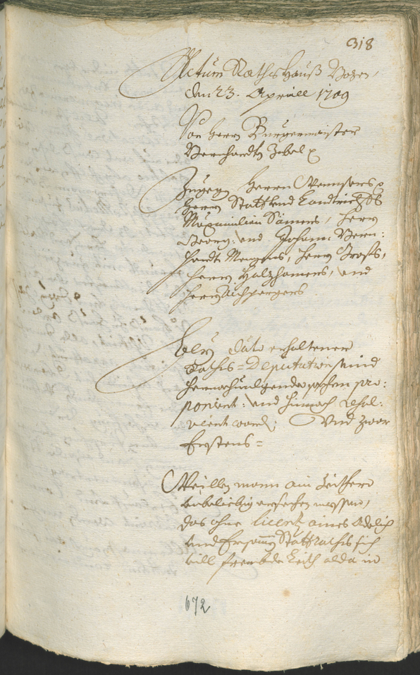 Civic Archives of Bozen-Bolzano - BOhisto Ratsprotokoll 1708/11 