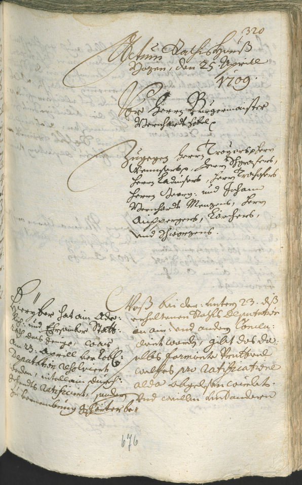 Civic Archives of Bozen-Bolzano - BOhisto Ratsprotokoll 1708/11 