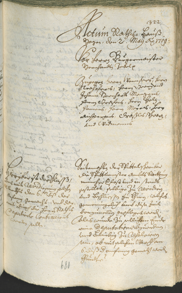 Civic Archives of Bozen-Bolzano - BOhisto Ratsprotokoll 1708/11 