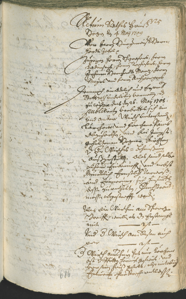 Stadtarchiv Bozen - BOhisto Ratsprotokoll 1708/11 