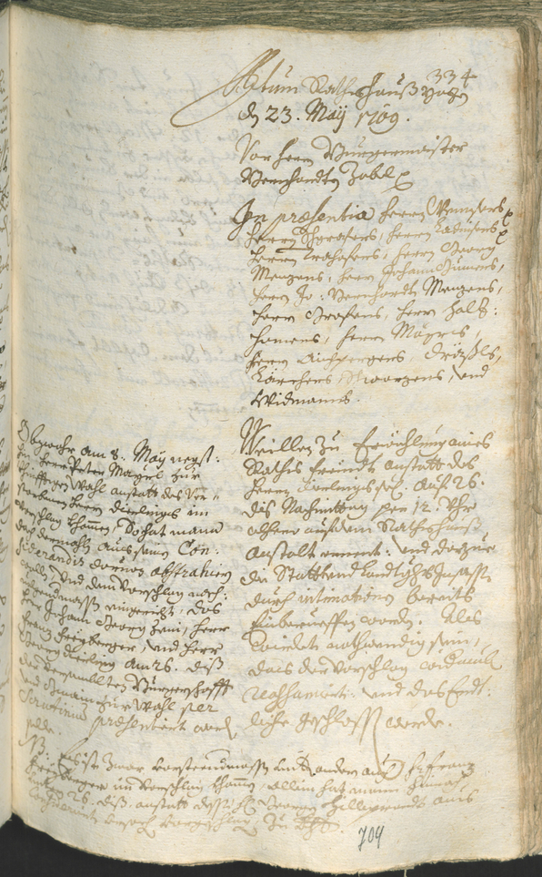 Archivio Storico della Città di Bolzano - BOhisto protocollo consiliare 1708/11 