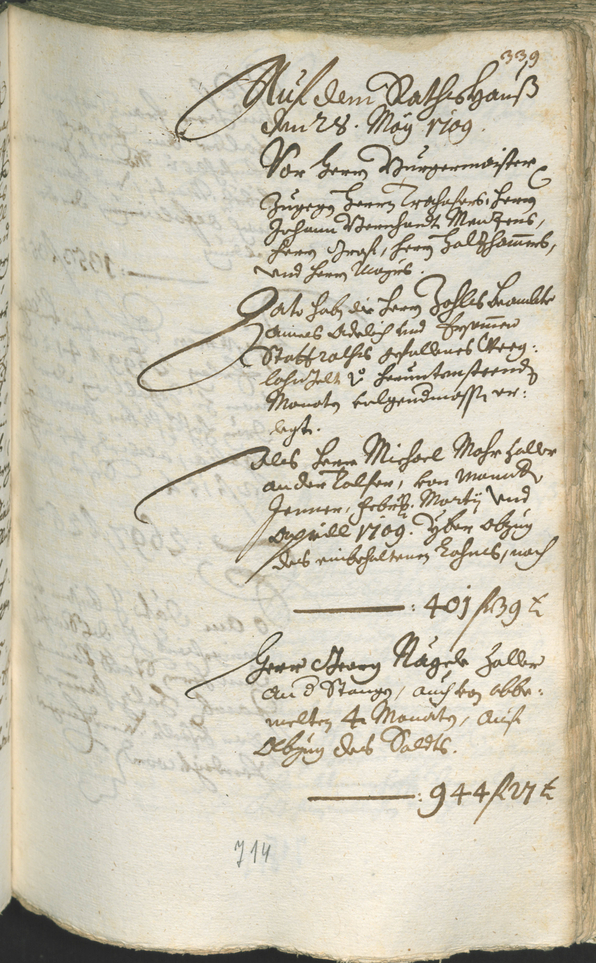 Civic Archives of Bozen-Bolzano - BOhisto Ratsprotokoll 1708/11 