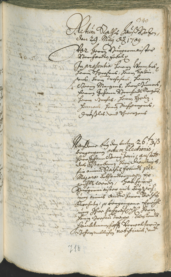 Civic Archives of Bozen-Bolzano - BOhisto Ratsprotokoll 1708/11 