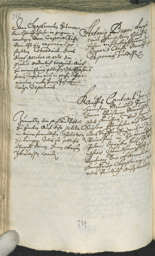 Stadtarchiv Bozen - BOhisto Ratsprotokoll 1708/11 