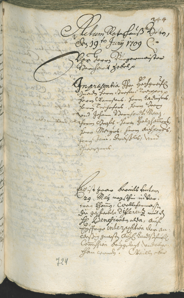 Civic Archives of Bozen-Bolzano - BOhisto Ratsprotokoll 1708/11 