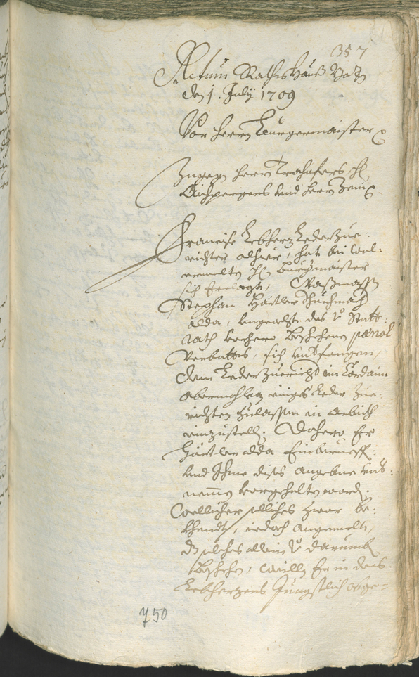 Civic Archives of Bozen-Bolzano - BOhisto Ratsprotokoll 1708/11 