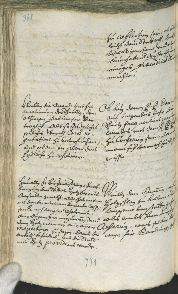 Stadtarchiv Bozen - BOhisto Ratsprotokoll 1708/11 