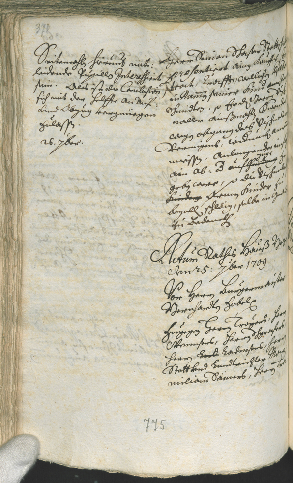 Civic Archives of Bozen-Bolzano - BOhisto Ratsprotokoll 1708/11 