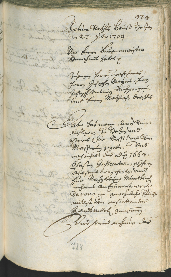 Civic Archives of Bozen-Bolzano - BOhisto Ratsprotokoll 1708/11 