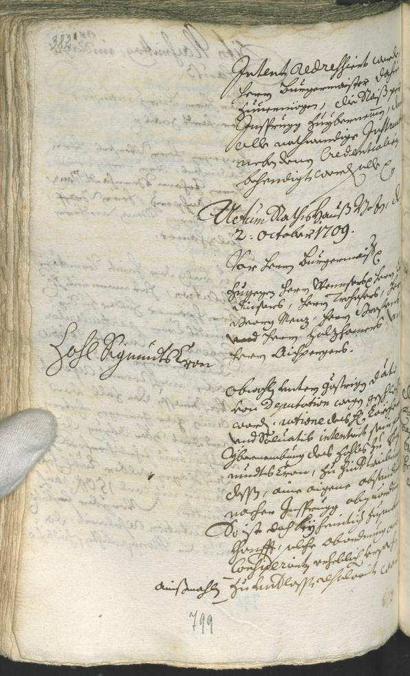 Archivio Storico della Città di Bolzano - BOhisto protocollo consiliare 1708/11 