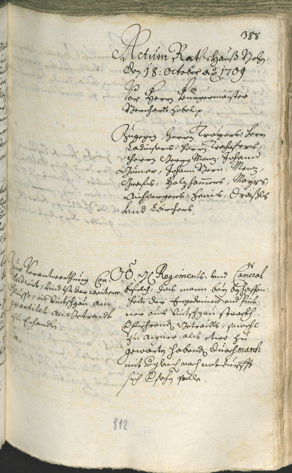 Civic Archives of Bozen-Bolzano - BOhisto Ratsprotokoll 1708/11 