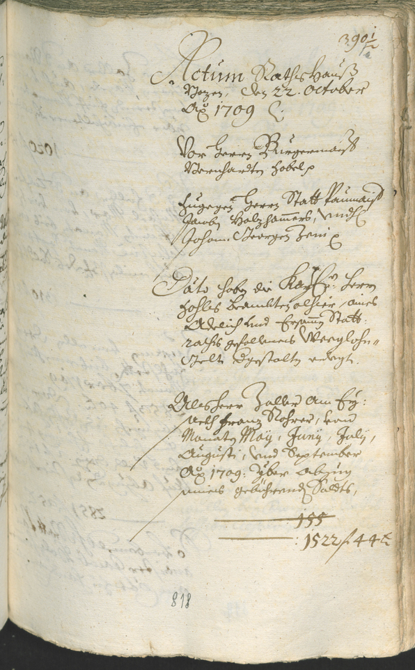 Civic Archives of Bozen-Bolzano - BOhisto Ratsprotokoll 1708/11 