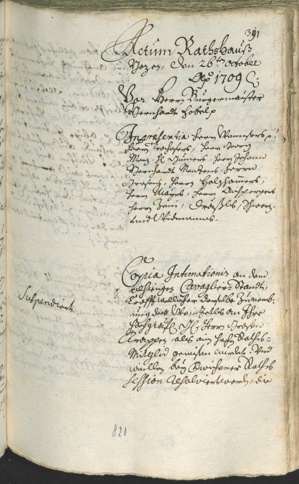 Civic Archives of Bozen-Bolzano - BOhisto Ratsprotokoll 1708/11 