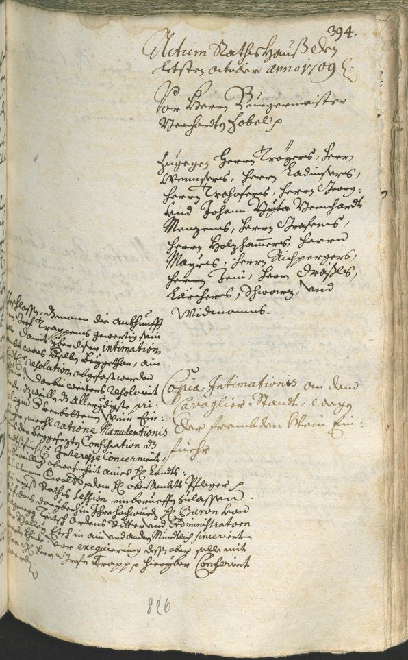 Archivio Storico della Città di Bolzano - BOhisto protocollo consiliare 1708/11 