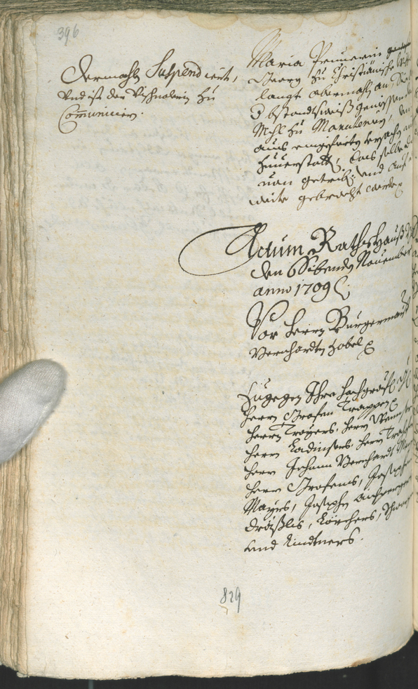 Civic Archives of Bozen-Bolzano - BOhisto Ratsprotokoll 1708/11 