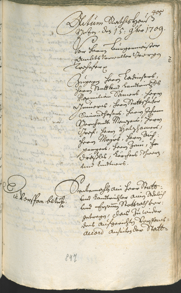 Civic Archives of Bozen-Bolzano - BOhisto Ratsprotokoll 1708/11 