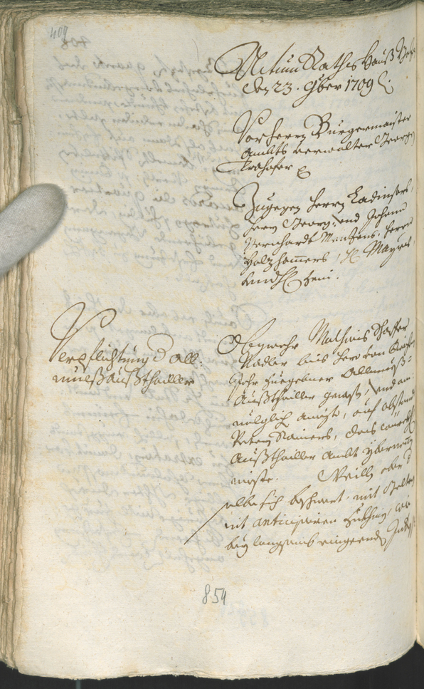 Civic Archives of Bozen-Bolzano - BOhisto Ratsprotokoll 1708/11 