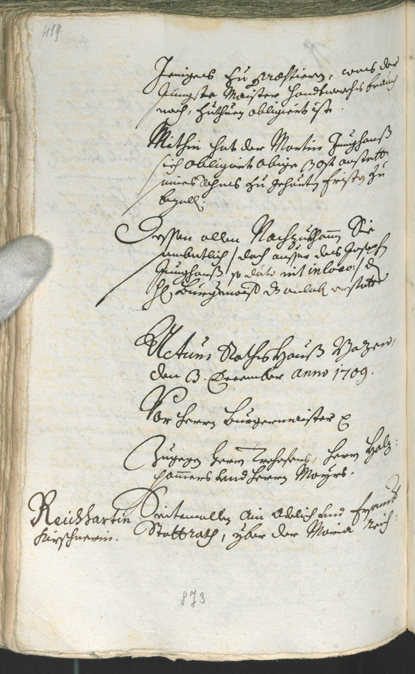 Civic Archives of Bozen-Bolzano - BOhisto Ratsprotokoll 1708/11 