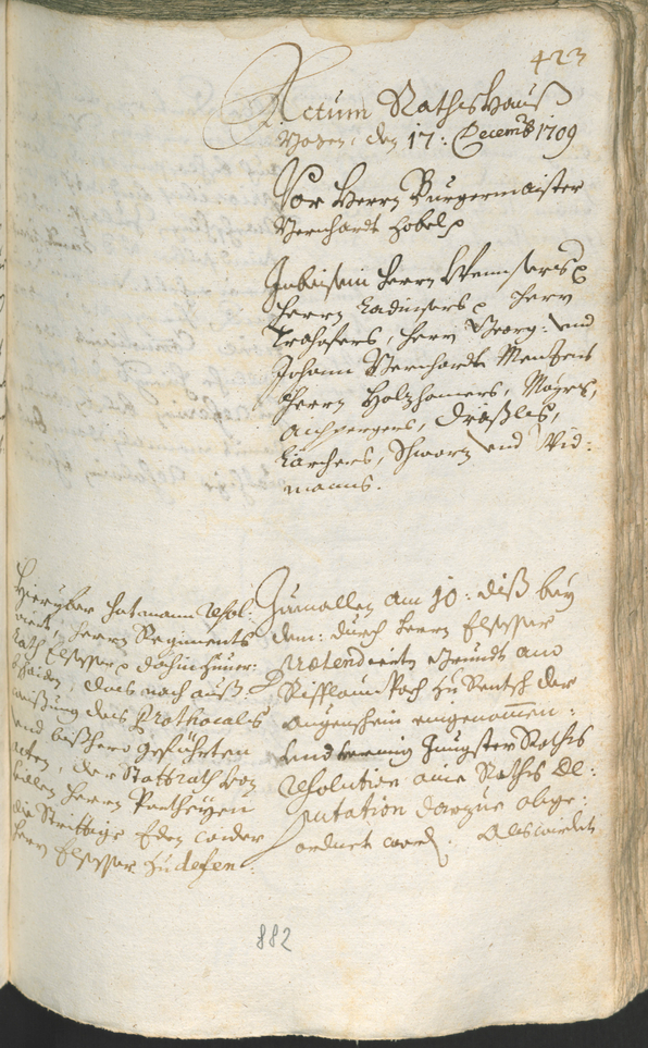 Civic Archives of Bozen-Bolzano - BOhisto Ratsprotokoll 1708/11 