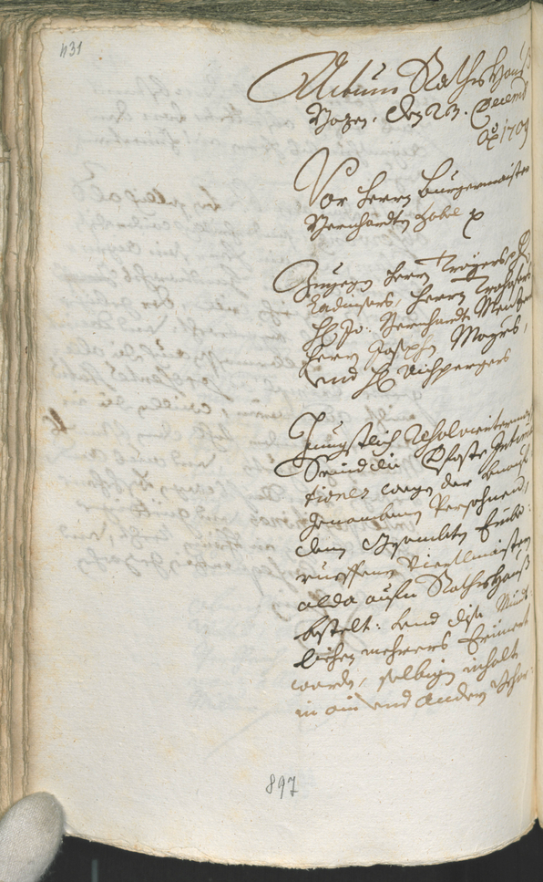 Civic Archives of Bozen-Bolzano - BOhisto Ratsprotokoll 1708/11 