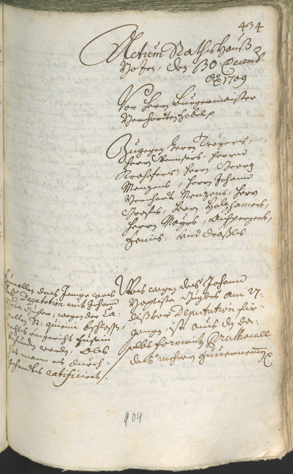 Stadtarchiv Bozen - BOhisto Ratsprotokoll 1708/11 