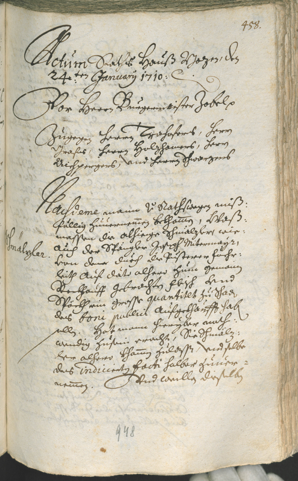 Civic Archives of Bozen-Bolzano - BOhisto Ratsprotokoll 1708/11 