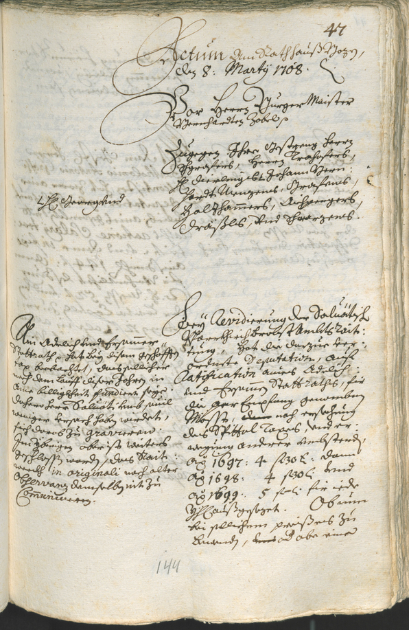 Civic Archives of Bozen-Bolzano - BOhisto Ratsprotokoll 1708/11 