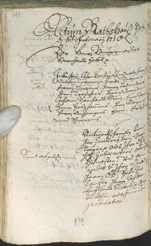 Archivio Storico della Città di Bolzano - BOhisto protocollo consiliare 1708/11 