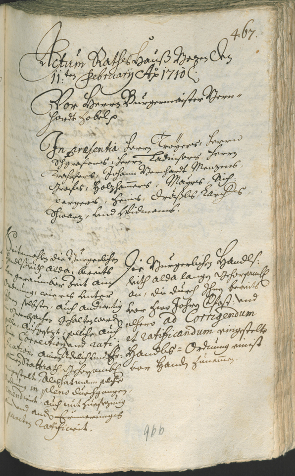 Archivio Storico della Città di Bolzano - BOhisto protocollo consiliare 1708/11 