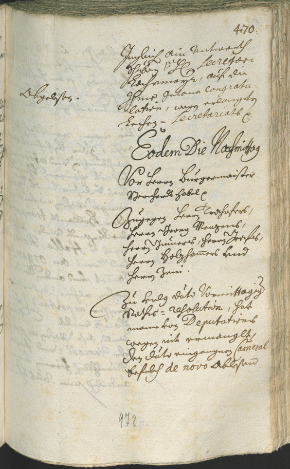 Stadtarchiv Bozen - BOhisto Ratsprotokoll 1708/11 